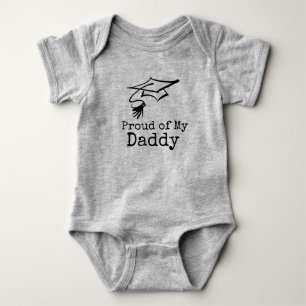 Stolz auf den Vater (Schwester, Tante) Abschluss Baby Strampler