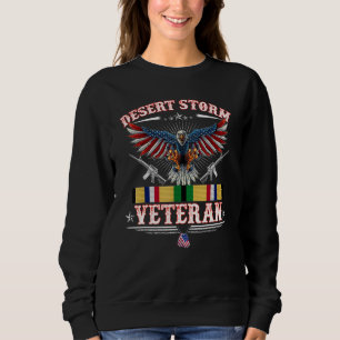 Stolz auf Desert Storm Veteran Persischer Golf Kri Sweatshirt