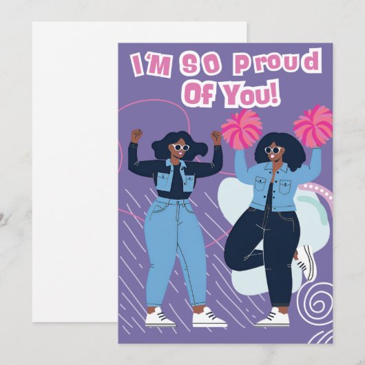 Stolz auf dich einladung (Vorne/Hinten)