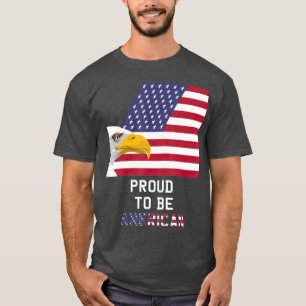 stolz auf die amerikanische Flagge Eagle USA Ameri T-Shirt
