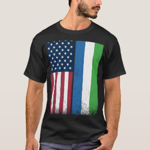 Stolz auf die amerikanischen Flaggen Sierra Leone T-Shirt