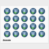 Stolz auf die Blue Blume Stickers (Blatt)