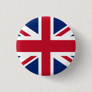 Stolz auf die britische Flagge Button