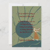 Stolz auf die Hochzeit der Liebe Einladung (Rückseite)