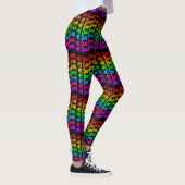 Stolz auf die LGBTQ+-Farben des Regenbogens Leggings (Rechts)