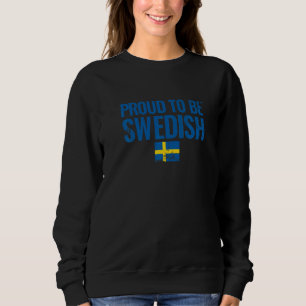 Stolz auf die schwedische Vintage Sverige-Flagge S Sweatshirt