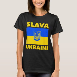 Stolz auf die Ukraine-Landesflagge Slava Ukraini T-Shirt