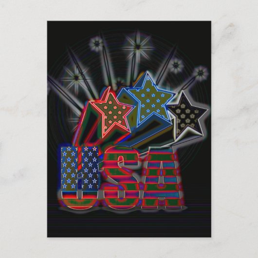 Stolz auf die USA Postkarte (Vorderseite)