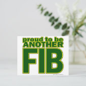 Stolz auf eine andere FIB Postkarte (Stehend Vorderseite)