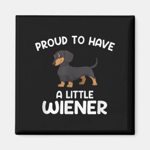 Stolz auf eine kleine Dackel, lustige Dackel Magnet