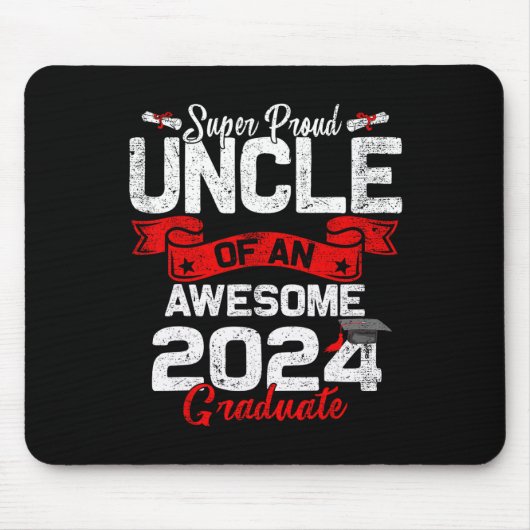 Stolz auf einen 2024-Grad-24-Abschluss Mousepad (Vorne)