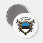 Stolz auf Estnisch Magnet (Vorderseite/Rückseite)