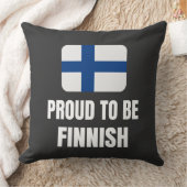 Stolz auf Finnisch Kissen (Decke)