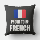 Stolz auf Französisch Kissen (Rückseite)