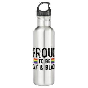 Stolz auf Gay und Black Pride Monat 2025 Edelstahlflasche