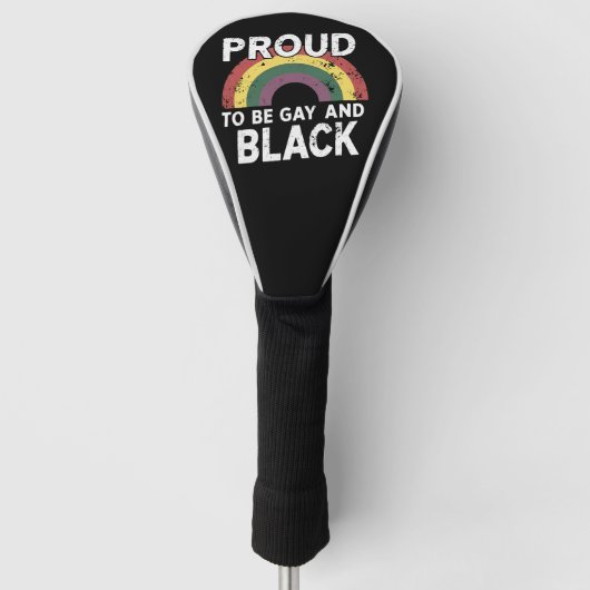 Stolz auf Gay und Black Pride Monat 2025 Golf Headcover (Vorderseite)