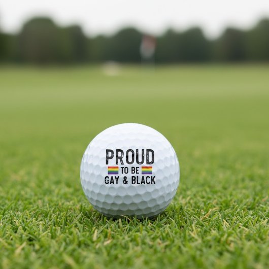 Stolz auf Gay und Black Pride Monat 2025 Golfball