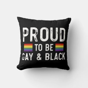 Stolz auf Gay und Black Pride Monat 2025 Kissen