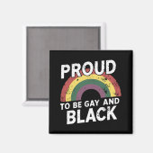 Stolz auf Gay und Black Pride Monat 2025 Magnet (Vorderseite/Rückseite)