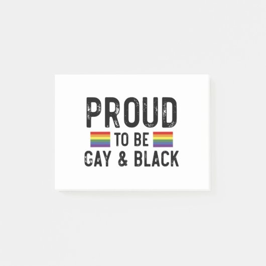 Stolz auf Gay und Black Pride Monat 2025 Post-it Klebezettel (Vorderseite)