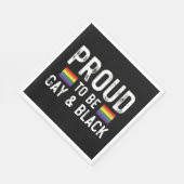 Stolz auf Gay und Black Pride Monat 2025 Serviette (Ecke)