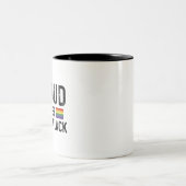 Stolz auf Gay und Black Pride Monat 2025 Zweifarbige Tasse (Mittel)