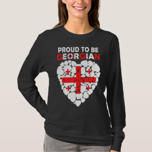 Stolz auf Georgien I Liebe Georgia Flag Georgien T-Shirt