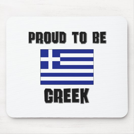 Stolz auf GREEK Mousepad (Vorne)