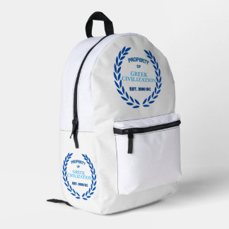 Stolz auf Griechisch - Eigentum der griechischen Z Bedruckter Rucksack