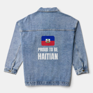 Stolz auf Haitianer Jeansjacke