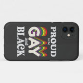 Stolz auf Homosexualität und schwarze LGBT Case-Mate iPhone Hülle (Rückseite (Horizontal))