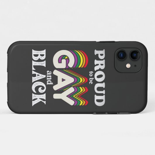 Stolz auf Homosexualität und schwarze LGBT Case-Mate iPhone Hülle (Rückseite (Horizontal))