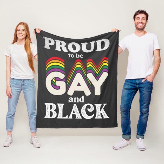Stolz auf Homosexualität und schwarze LGBT Fleecedecke (Beispiel)