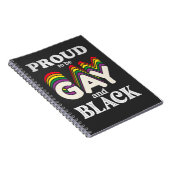 Stolz auf Homosexualität und schwarze LGBT Notizblock (Rechte Seite)