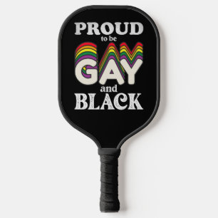 Stolz auf Homosexualität und schwarze LGBT Pickleball Schläger