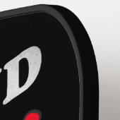 Stolz auf Homosexualität und schwarze LGBT Pickleball Schläger (Linke Seite)