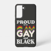Stolz auf Homosexualität und schwarze LGBT Samsung Galaxy Hülle (Rückseite)
