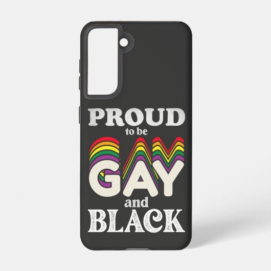 Stolz auf Homosexualität und schwarze LGBT Samsung Galaxy Hülle (Rückseite)