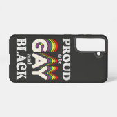 Stolz auf Homosexualität und schwarze LGBT Samsung Galaxy Hülle (Rückseite (Horizontal))