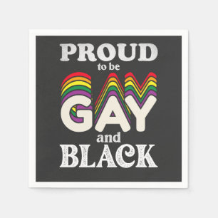 Stolz auf Homosexualität und schwarze LGBT Serviette