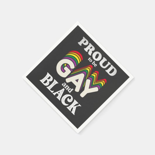 Stolz auf Homosexualität und schwarze LGBT Serviette (Ecke)