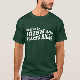 Stolz auf Iren und Puerto Rico T-Shirt