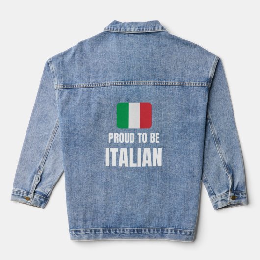 Stolz auf Italienisch Jeansjacke (Rückseite)
