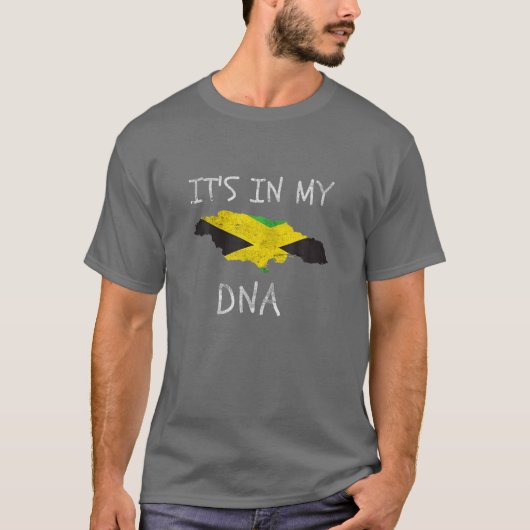 Stolz auf Jamaika ist es in meiner DNA-Jamaika-Fla T-Shirt (Vorderseite)