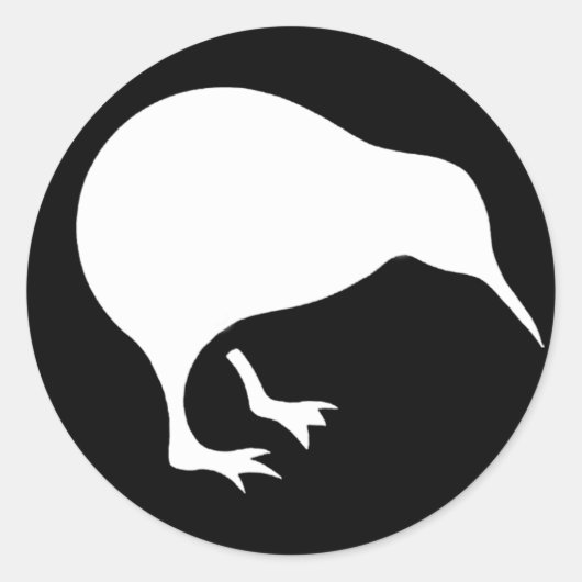 STOLZ AUF KIWI - Klassischer Rundaufkleber, Matte Runder Aufkleber (Vorderseite)