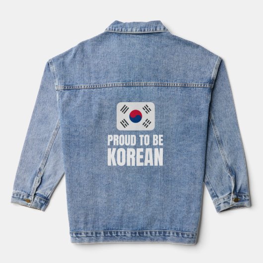 Stolz auf Koreaner Jeansjacke (Rückseite)