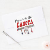 Stolz auf Lakota-Aufkleber oder -Aufkleber Runder Aufkleber (Umschlag)
