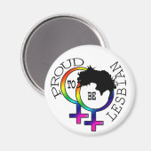 Stolz auf Lesbian Magnet (Vorderseite/Rückseite)