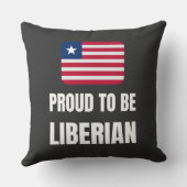 Stolz auf Liberianer Kissen (Rückseite)