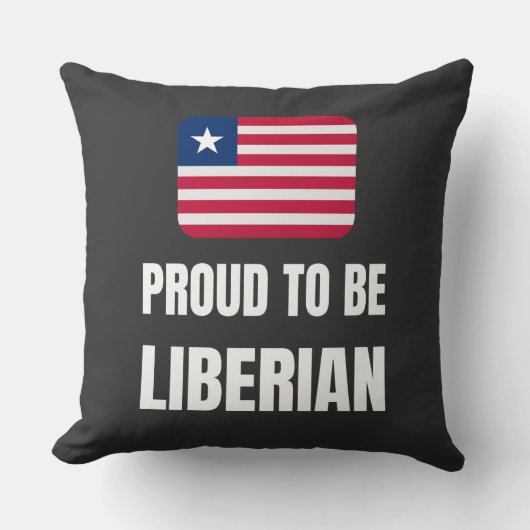 Stolz auf Liberianer Kissen (Vorderseite)
